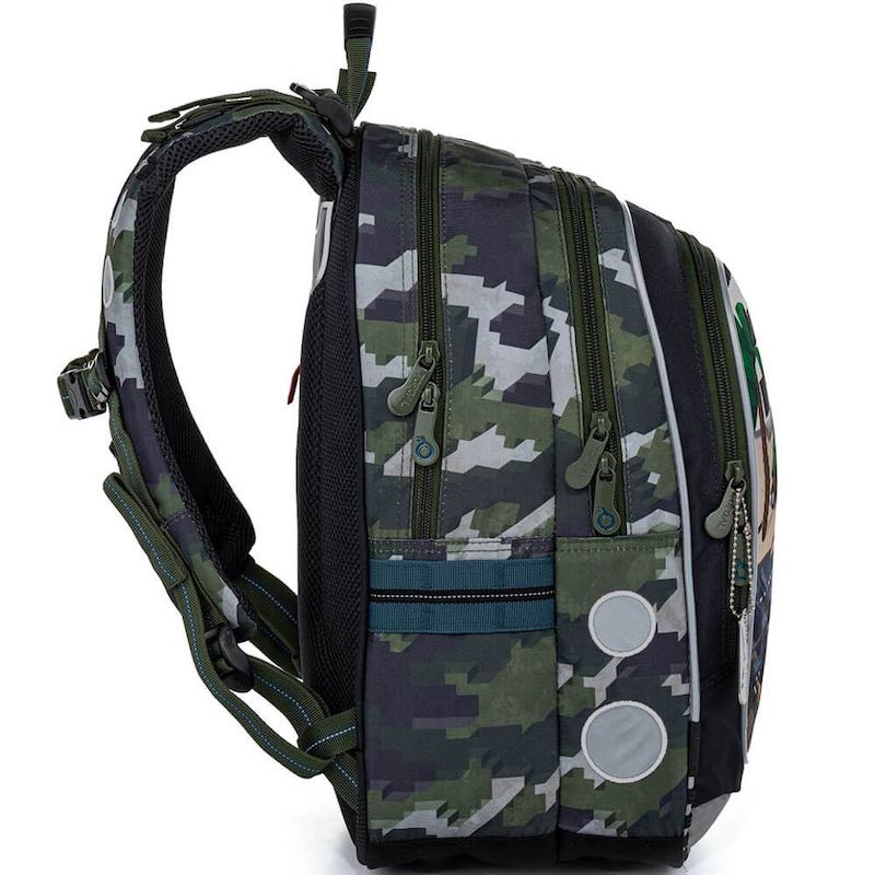 Školní batoh v setu Topgal Minecraft vojenský ENDY 21016 SET MEDIUM
