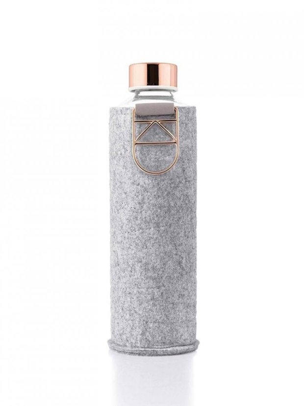 Láhev na pití Equa Mismatch Rose Gold 750 ml s plstěným obalem