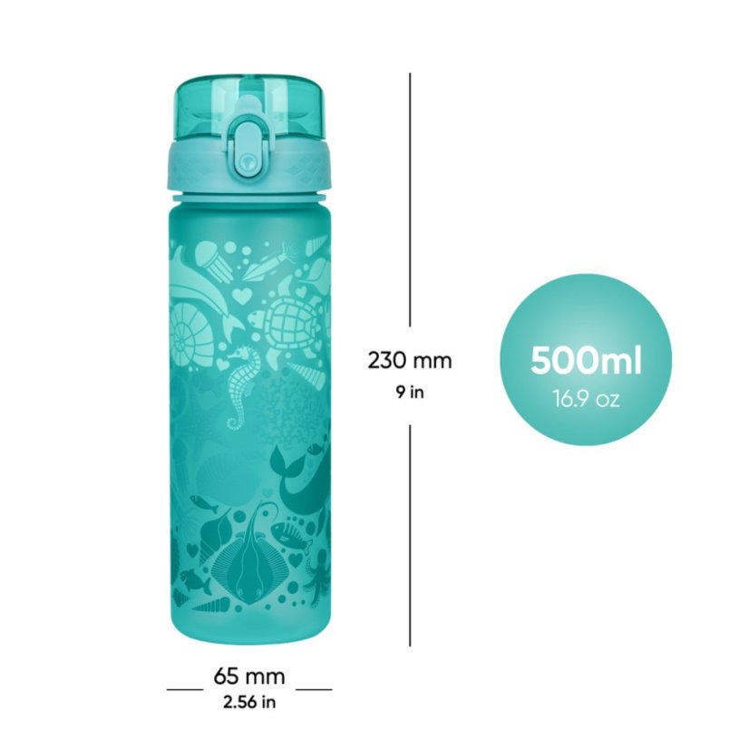 BAAGL Tritanová fľaša na nápoje Delfín, 500 ml - Baagl