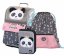 Školská aktovka Baagl Zippy Panda pre prvákov - 3 kusy