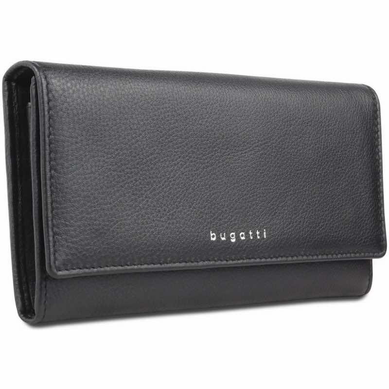 Dámská kožená peněženka Bugatti Lady Top černá