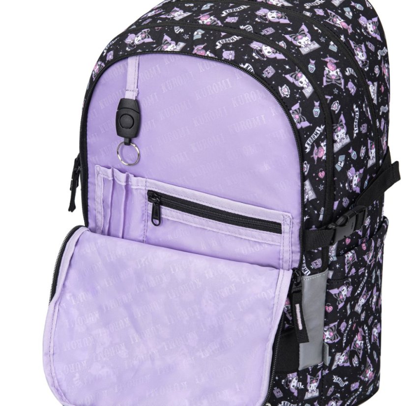 BAAGL SET 3 Skate Kuromi Black: batoh, penál, sportovní taška GRS - Baagl