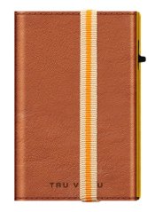 Kožená peňaženka TRU VIRTU CLICK & SLIDE Strap Edge - Caramba brown Sahara/Gold