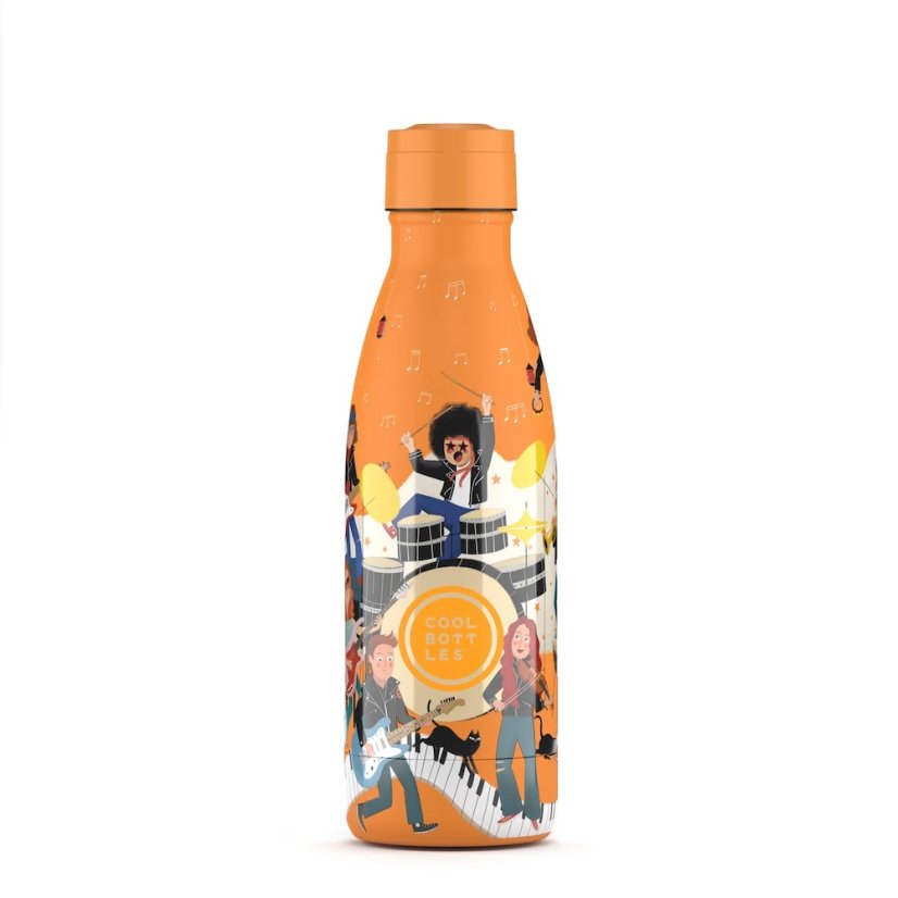 Dětská nerezová termolahev COOL BOTTLES Kids Music Beat třívrstvá 350 ml 3D