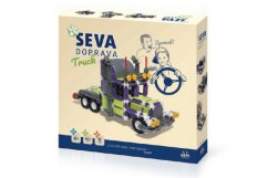 Stavebnice SEVA DOPRAVA Truck plast 402 dílků v krabici 35x33x5cm - SEVA