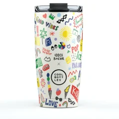 Nerezový termohrnček Cool Bottles Xclusive! Eddie Baehr - Good Vibes 550 ml