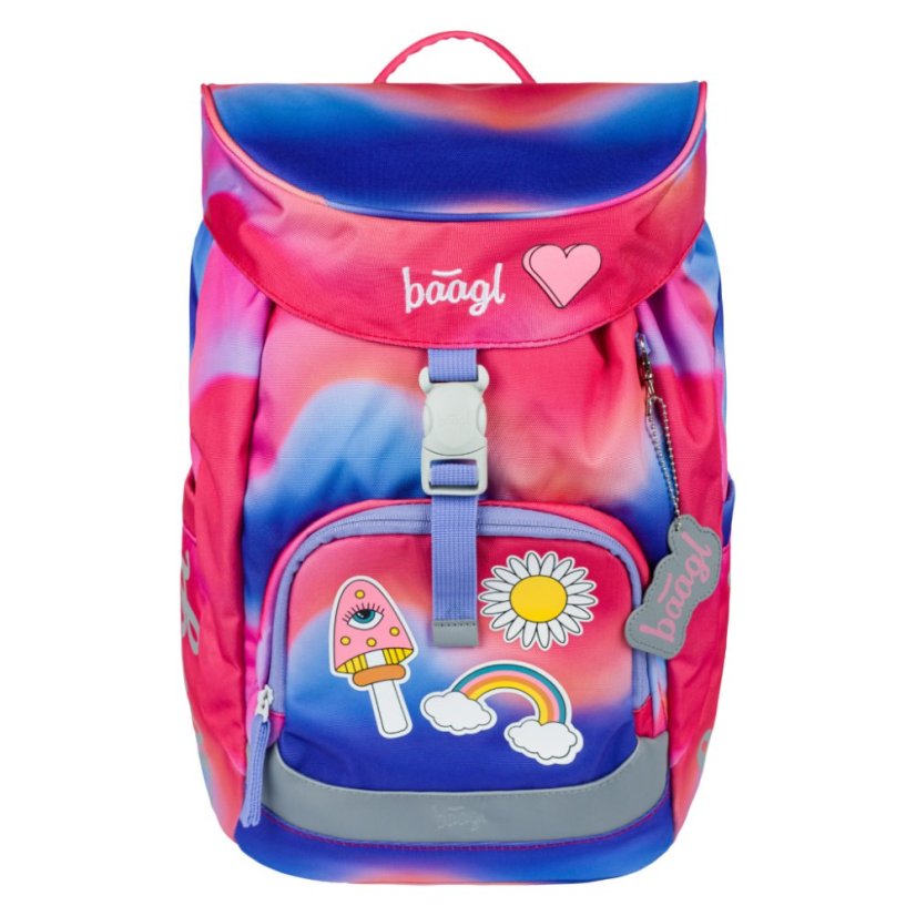 BAAGL 3 SET Airy Hippie: batoh, penál, sáček - Baagl