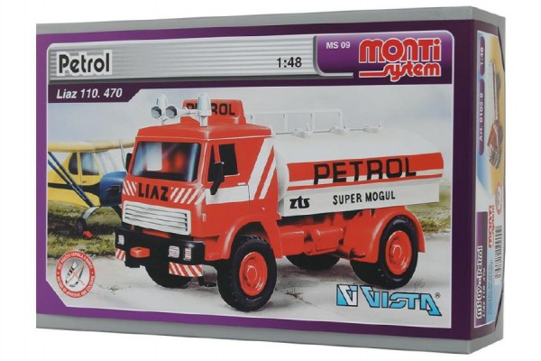 Stavebnice Monti System MS 09 Petrol Liaz 1:48 v krabici 22x15x6cm - SEVA