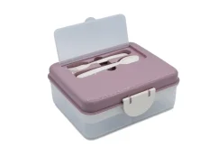 Dvoupatrová krabička na svačinu Melii - růžová béžová