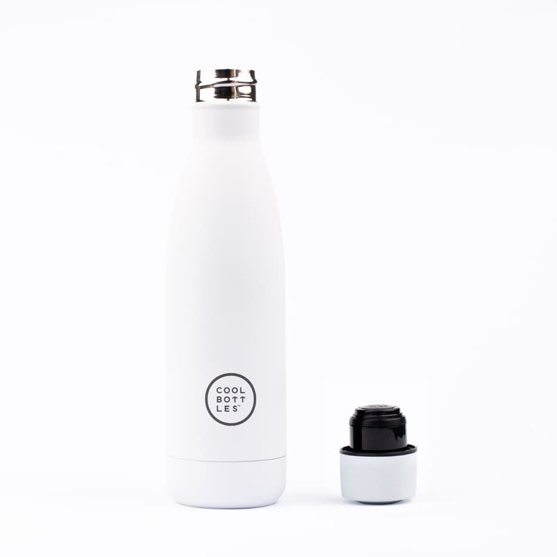 Nerezová termolahev COOL BOTTLES Mono White třívrstvá 500ml