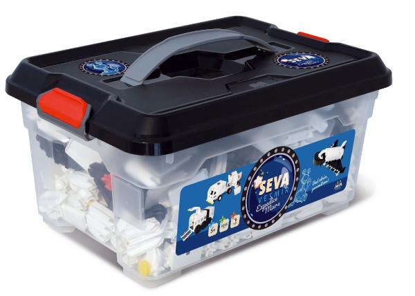 Stavebnice SEVA VESMÍR Expedice Mars plast 1015ks v plastovém boxu 40x30x20cm - SEVA