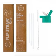 Pítko s brčkem Cool Bottles pro láhve 260 - 350 - 500 ml - teal