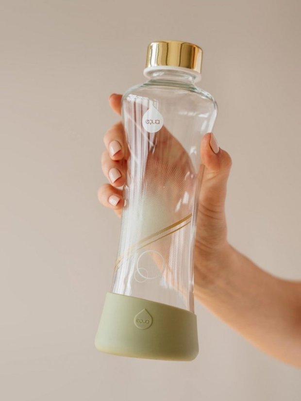Láhev na pití Equa Squeeze Metallic Gold 550 ml