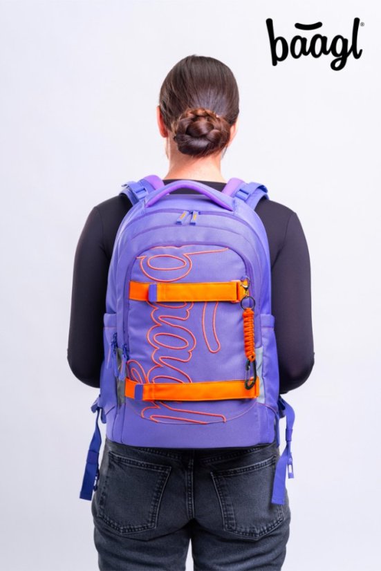 BAAGL Školní batoh Skate Max Orange GRS - Baagl