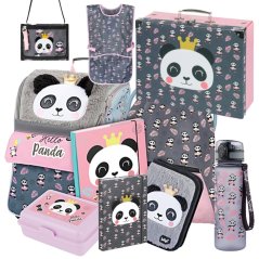 Školní aktovka v setu pro prvňáčky Baagl Zippy Panda - 10 dílů