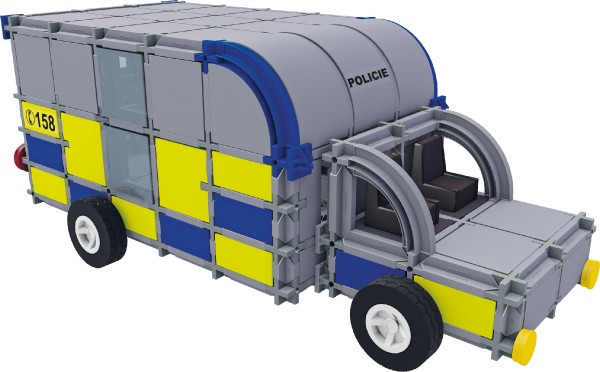 Stavebnice SEVA RESCUE 2 (policie) plast 534ks v krabici 35x33x8cm - SEVA