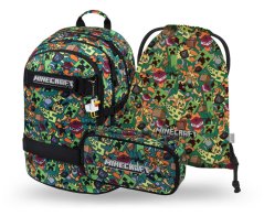 BAAGL SET 3 Skate Minecraft Chaos: batoh, penál, sáček - Baagl