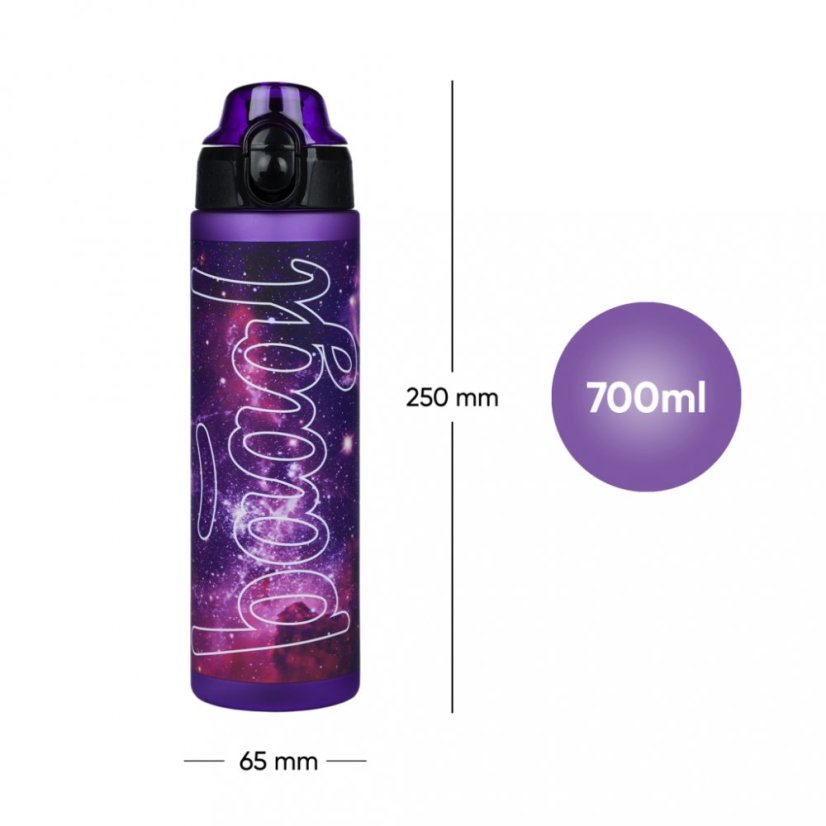 BAAGL Tritanová láhev na pití Galaxy, 700 ml - Baagl