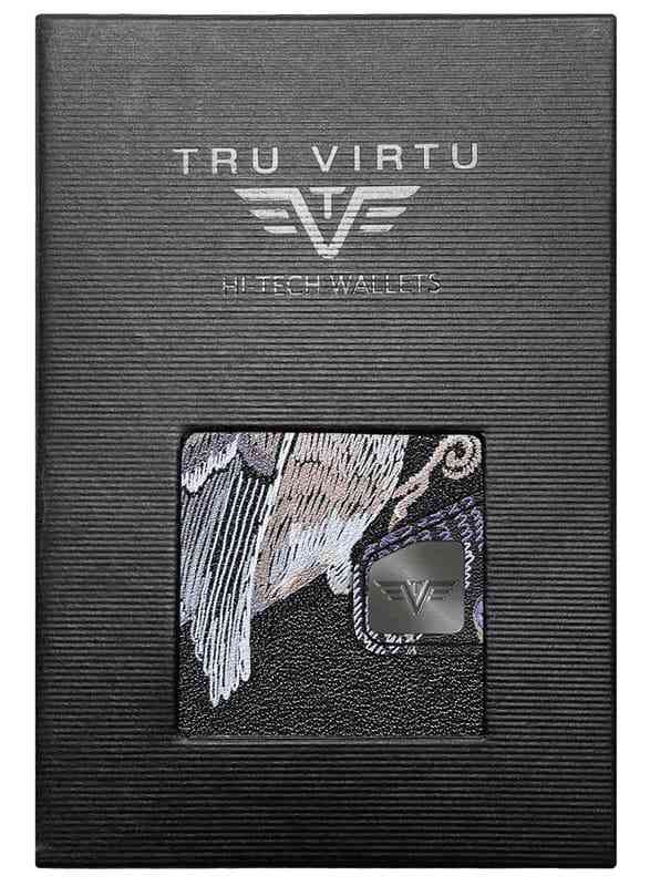 Kožená peněženka TRU VIRTU CLICK & SLIDE 3D limitovaná edice - Bird & Clover