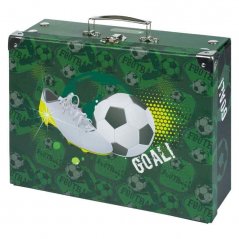 Skládací školní kufřík Baagl Fotbal s kováním