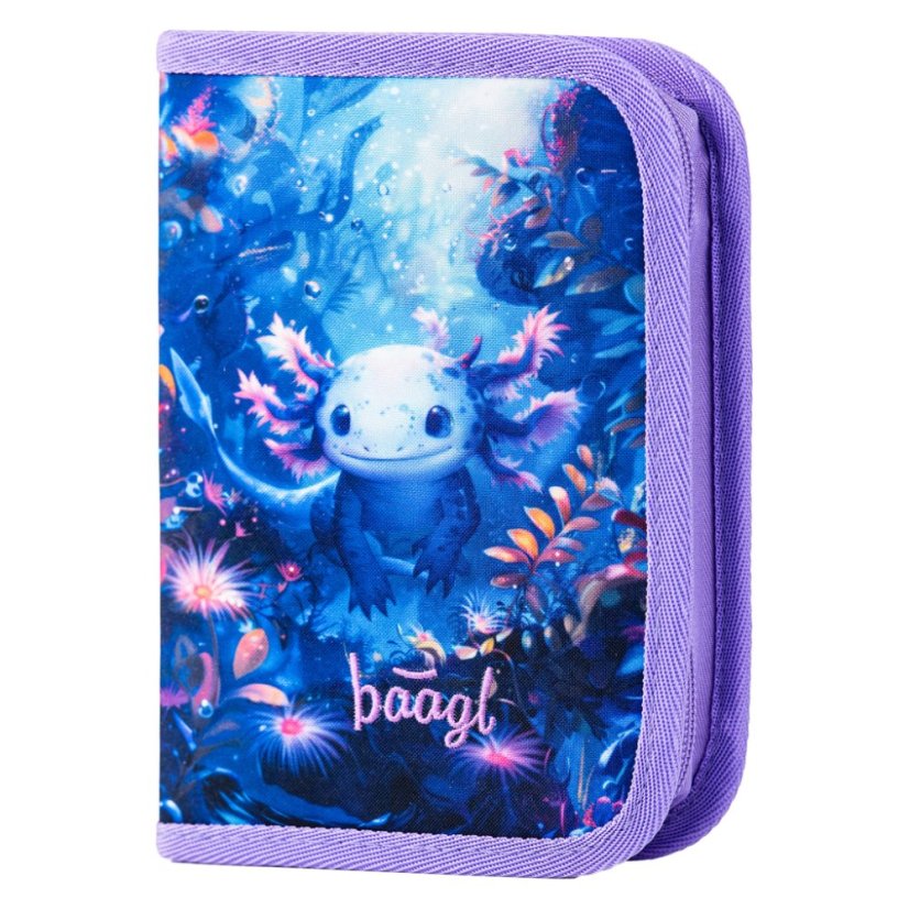 BAAGL Školní penál jednopatrový Axolotl - Baagl