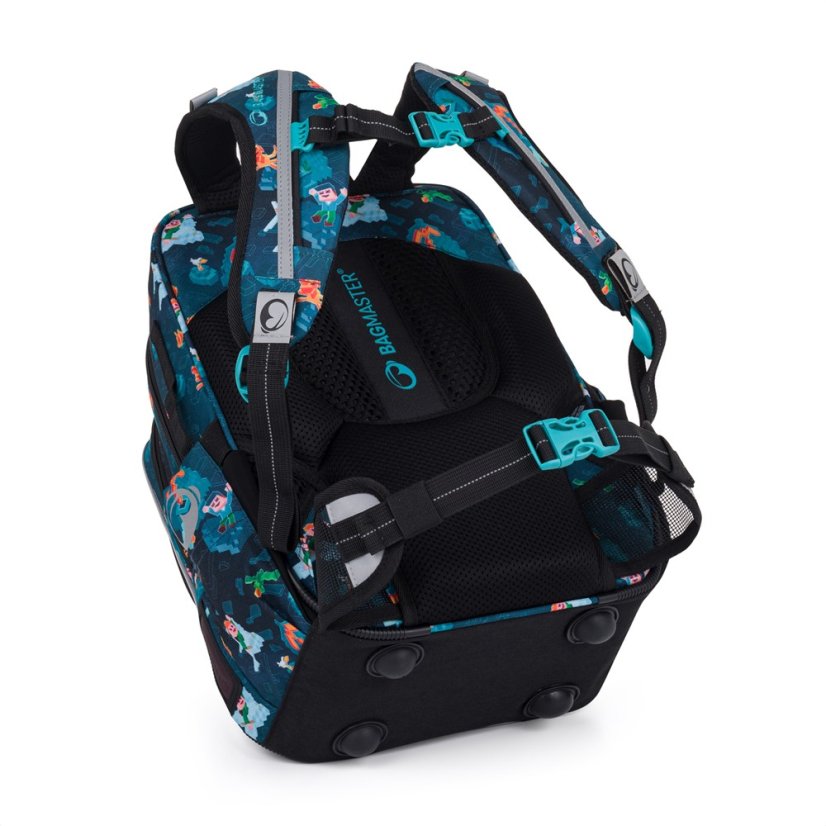 Bagmaster LUMI 24 E malý školní set pro prvňáčky – kostičkový svět - Bagmaster