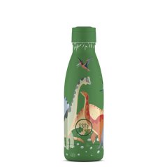 Detská termo fľaša z nerezovej ocele COOL BOTTLES Kids Jurassic Era trojvrstvová 350ml 3D