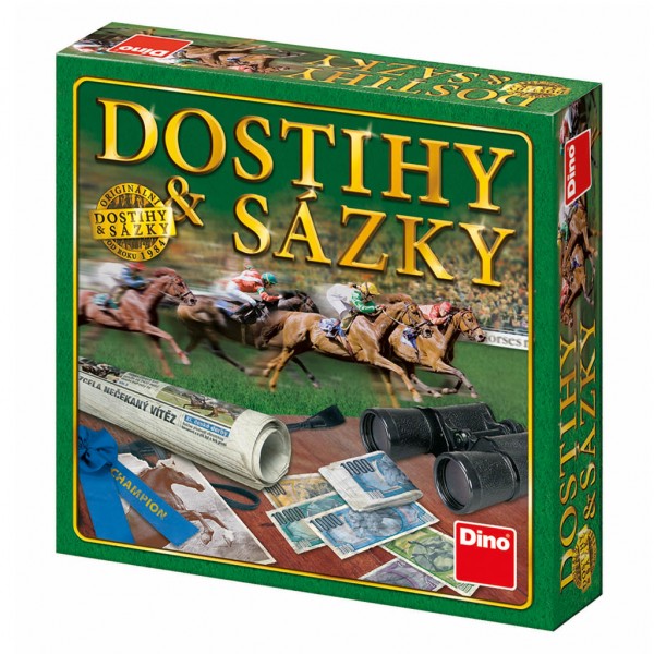 Dostihy a sázky NOVÉ společenská hra v krabici 29,5x29,5x7cm - Dino