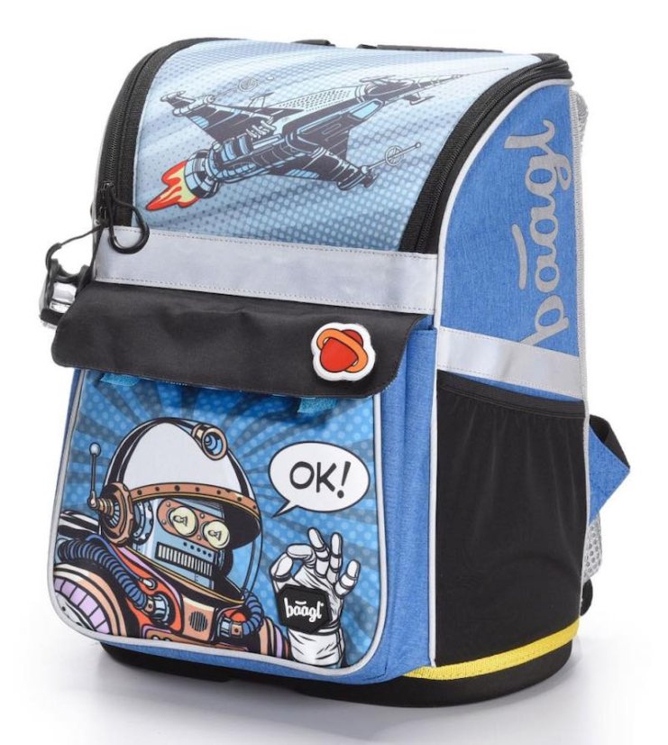 Školská aktovka pre prvákov Baagl Zippy Spaceman
