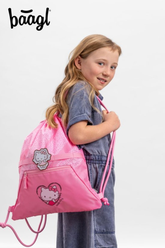 BAAGL SET 5 Zippy Plus Hello Kitty Sweet Leopard: aktovka, penál, sáček, zástěra, peněženka GRS - Baagl