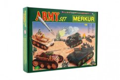 Stavebnice MERKUR Army Set 674ks 2 vrstvy v krabici 36x27x5,5cm - Merkur Toys