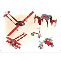Stavebnice Merkur Red Baron, 680 dílů, 40 modelů