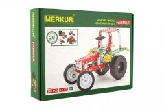 Stavebnice MERKUR Farmer Set 20 modelů 341ks v krabici 36x27x5,5cm - Merkur Toys