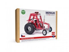 Stavebnice MERKUR 057 Traktor s řízením 208ks v krabici 26x18x5,5cm - Merkur Toys