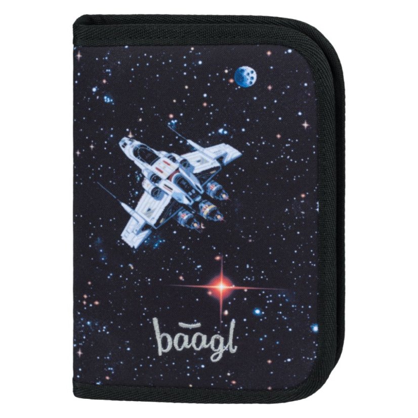 BAAGL SET 5 Zippy Plus Pixel Space: aktovka, penál, sáček, zástěra, peněženka - Baagl