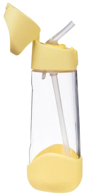B.Box láhev na pití s brčkem 600 ml – Lemon Twist