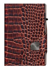 Kožená peněženka TRU VIRTU CLICK & SLIDE TWIN - Croco Brown