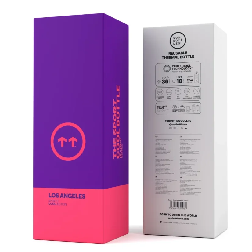 Nerezová termolahev Cool Bottles Sport Los Angeles 950 ml