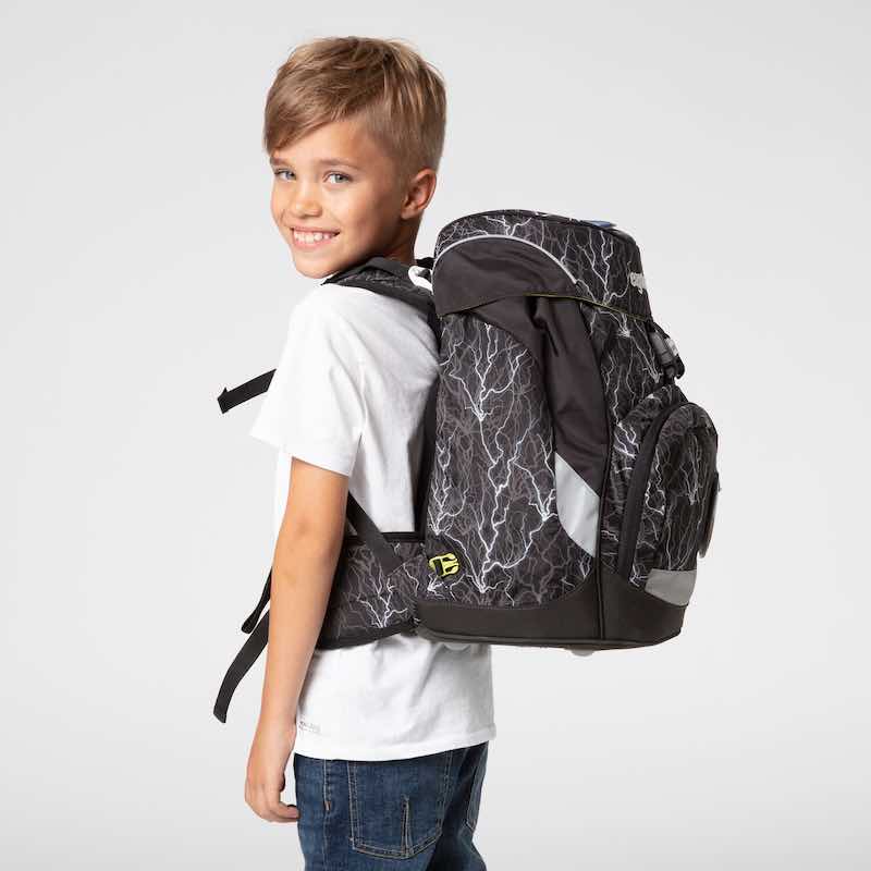 Školní batoh pro prvňáčky Ergobag prime Black reflexní 2023