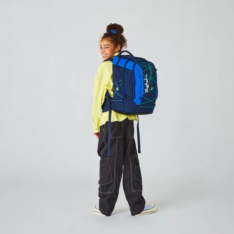 Studentský batoh Satch Pack - Crossed Blue