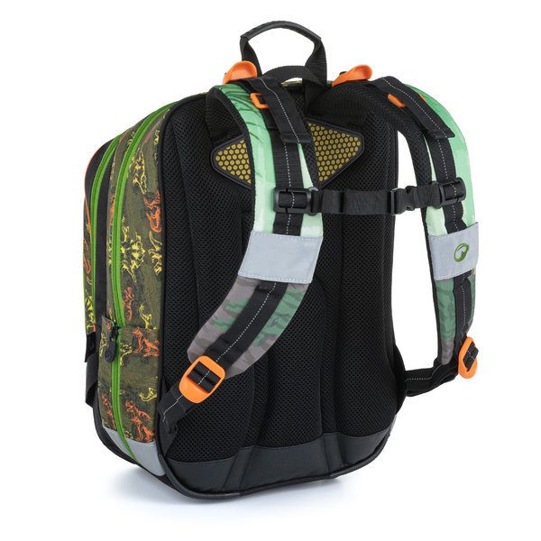 Školní batoh v setu pro prvňáčky BAGMASTER ALFA 21 C GREEN/BLACK