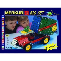 Stavebnice Merkur 3 30 modelů 307 ks