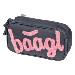BAAGL Školní penál etue Logo růžový GRS - Baagl