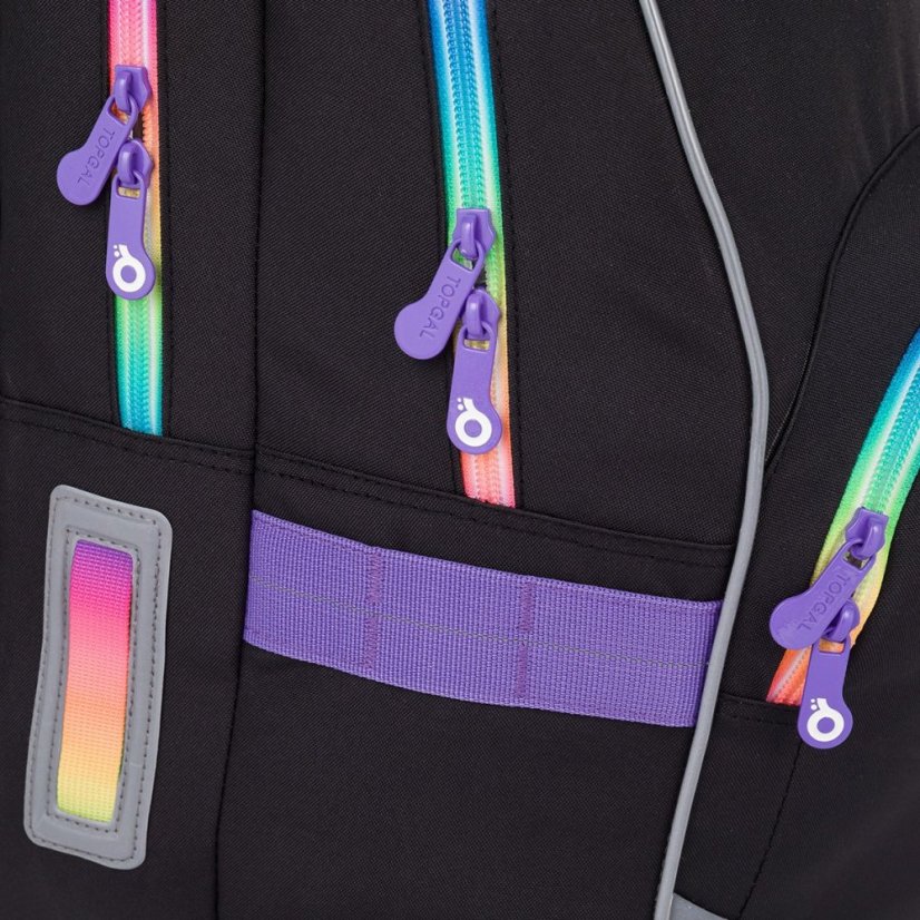 Černý školní batoh  Topgal KIMI 25010