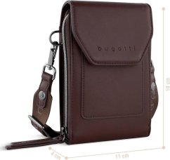 Dámska crossbody peňaženka Bugatti Almata hnedá