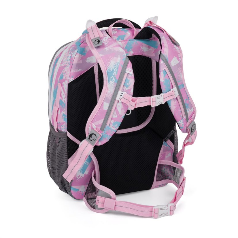 Bagmaster PORTO 24 B školní batoh – růžovo-modrý - Bagmaster