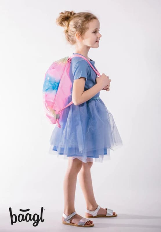 BAAGL 3 SET Airy Rainbow Unicorn: aktovka, penál, sáček