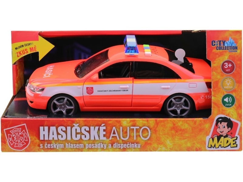 MaDe Hasičské osobní auto s českým hlasem