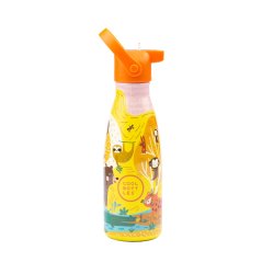Detská termo fľaša z nerezovej ocele COOL BOTTLES Kids Jungle Park trojvrstvová 260ml 3D