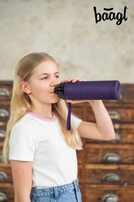 BAAGL Tritanová láhev na pití Plum, 700 ml - Baagl